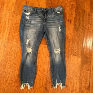 Judy Blue Plus Crop Jeans